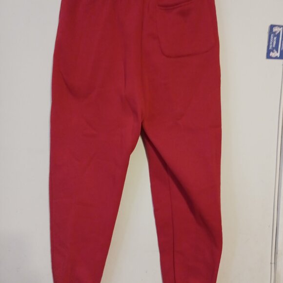 Galaxy By Harvic Men'S Regular-Fit Fleece Jogger Sweatpants, Red S - Picture 7 of 8